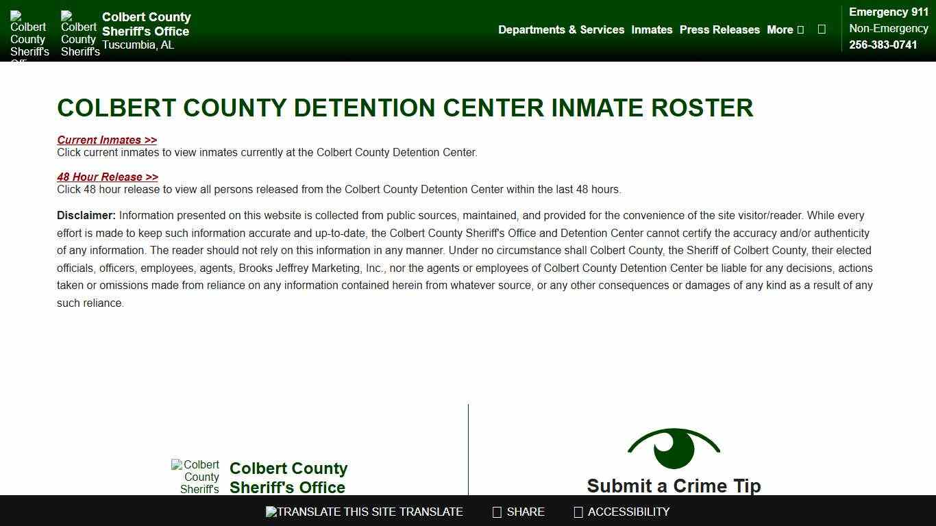 Roster Choose - Colbert County Sheriff AL