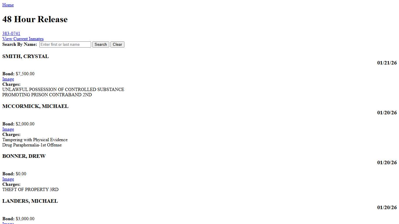 Inmate Roster - Colbert County Sheriff AL